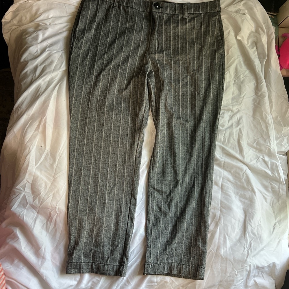 Gray Striped women’s Pants